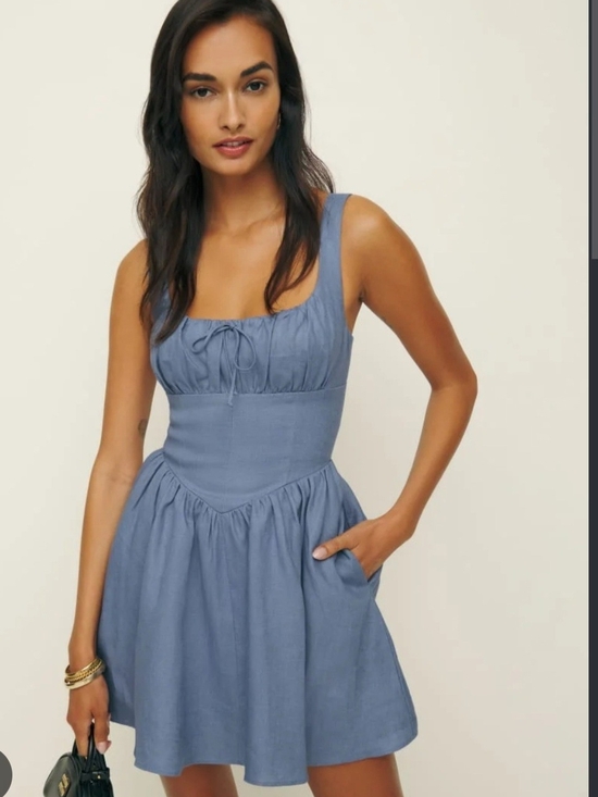 Reformation Dresses & Skirts - Reformation Daria Linen Mini Dress Size 6